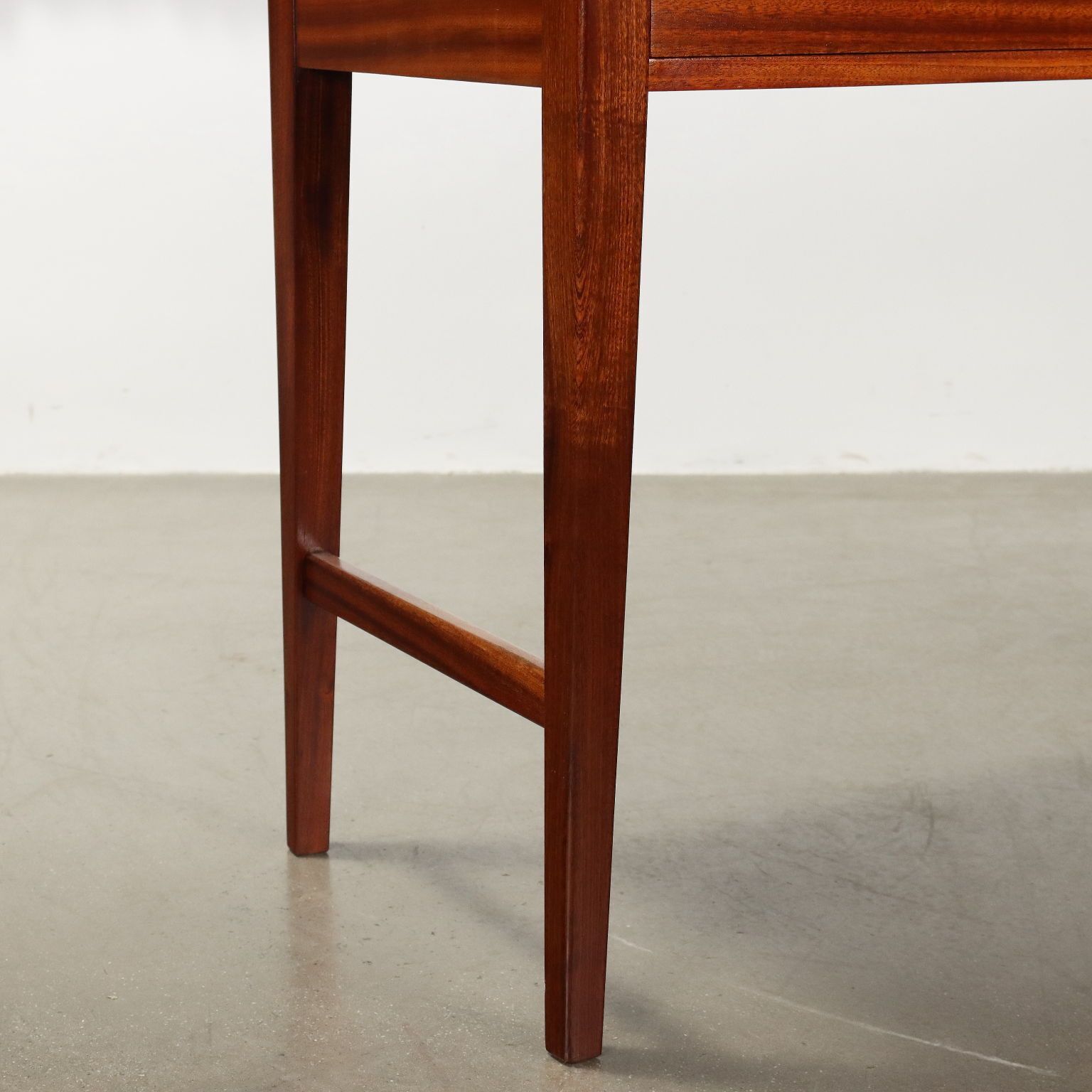 Vintage Writing Desk Laminate Mahogany Italy 1950s 60s photo 1730.0