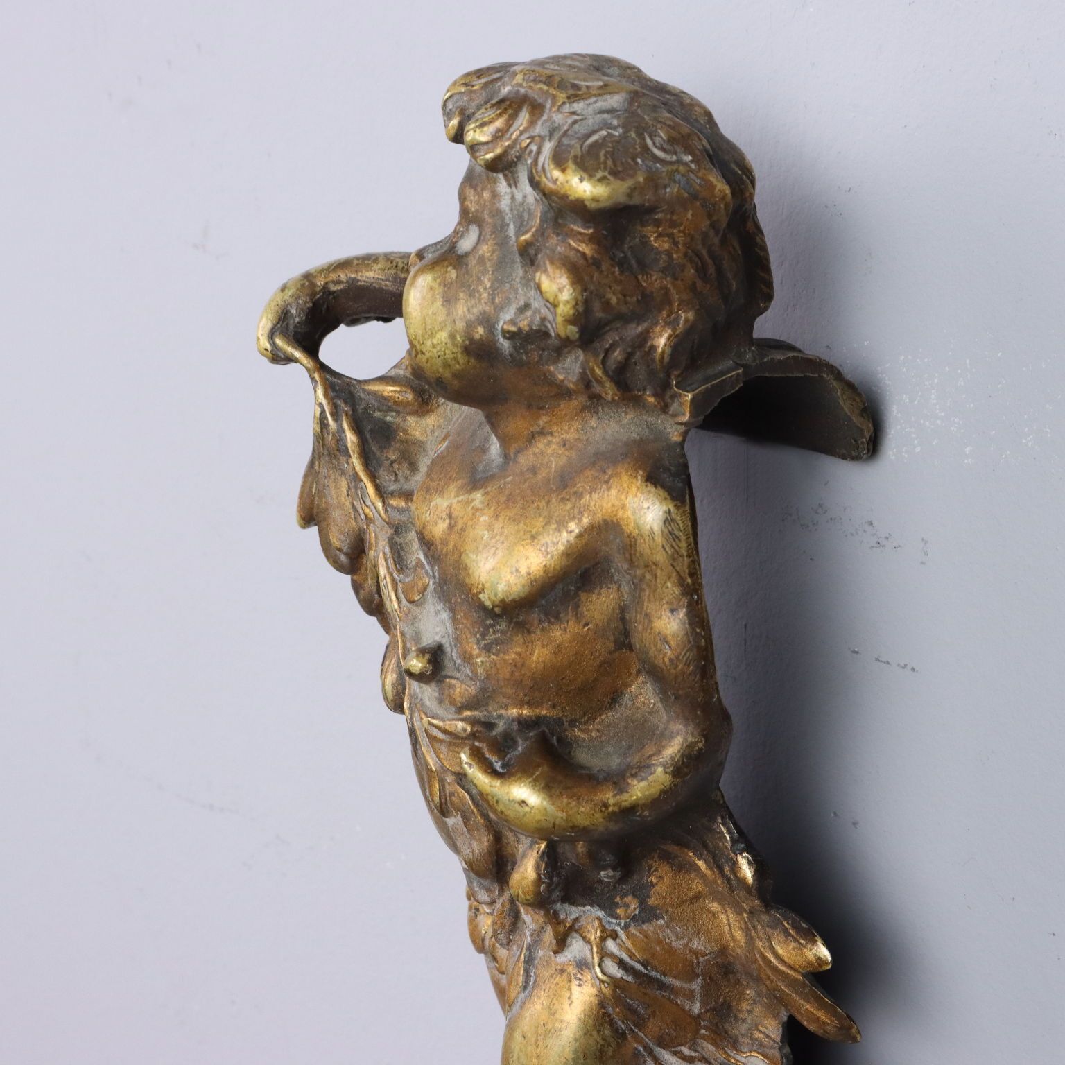 Antique Bronze Sculpture Angels Europe Late XIX Century photo Art