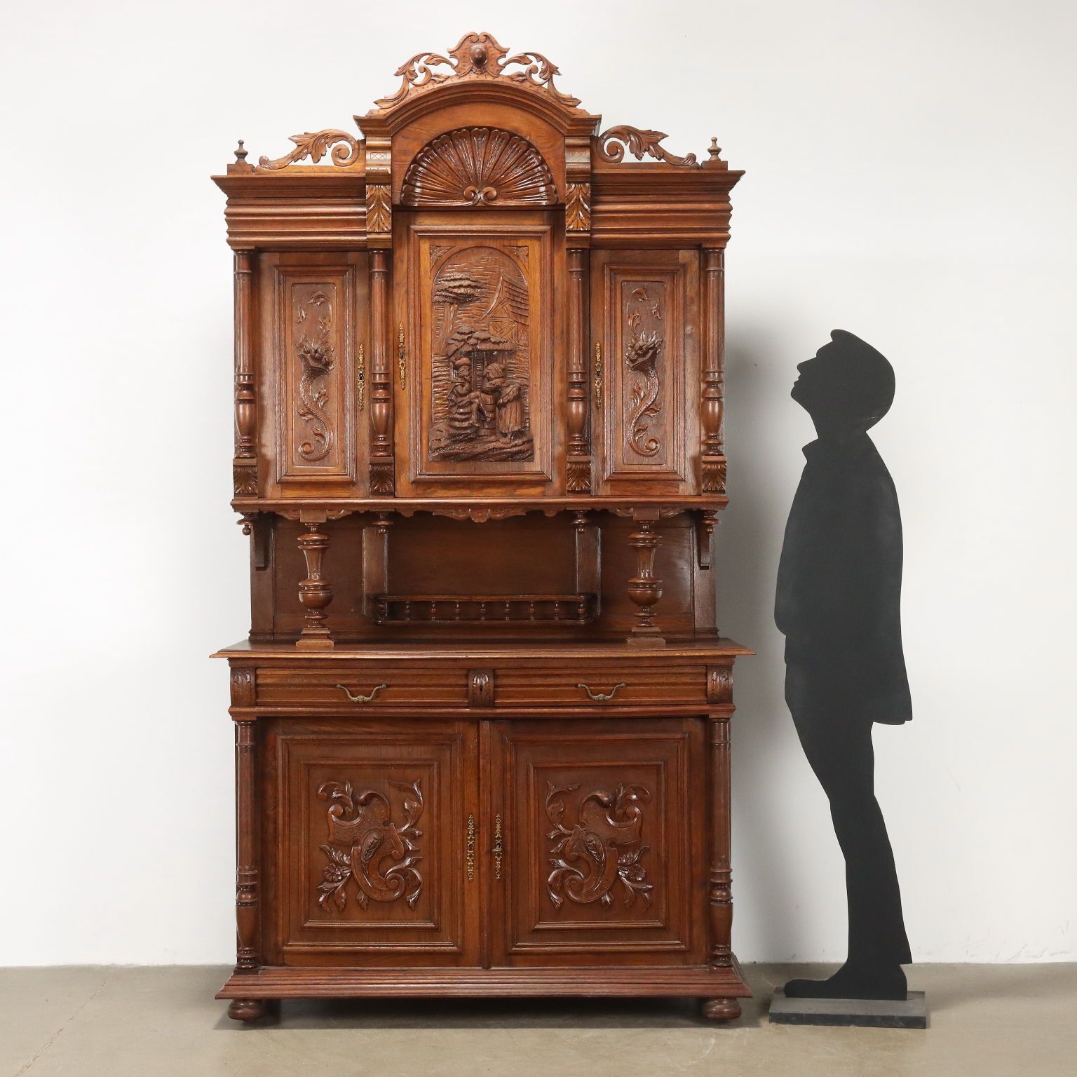 Antique Cupboard Neo Renaissance Style Oak France XIX Century photo furniture