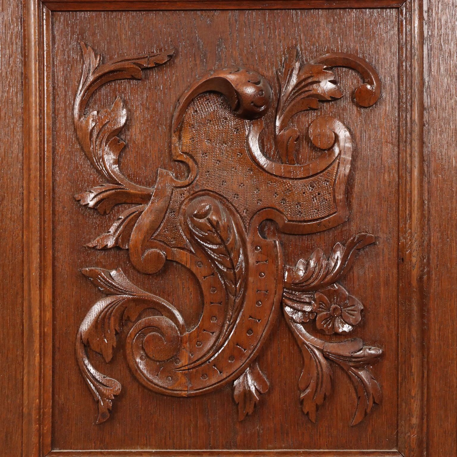 photo furniture Antique Cupboard Neo Renaissance Style Oak France XIX Century