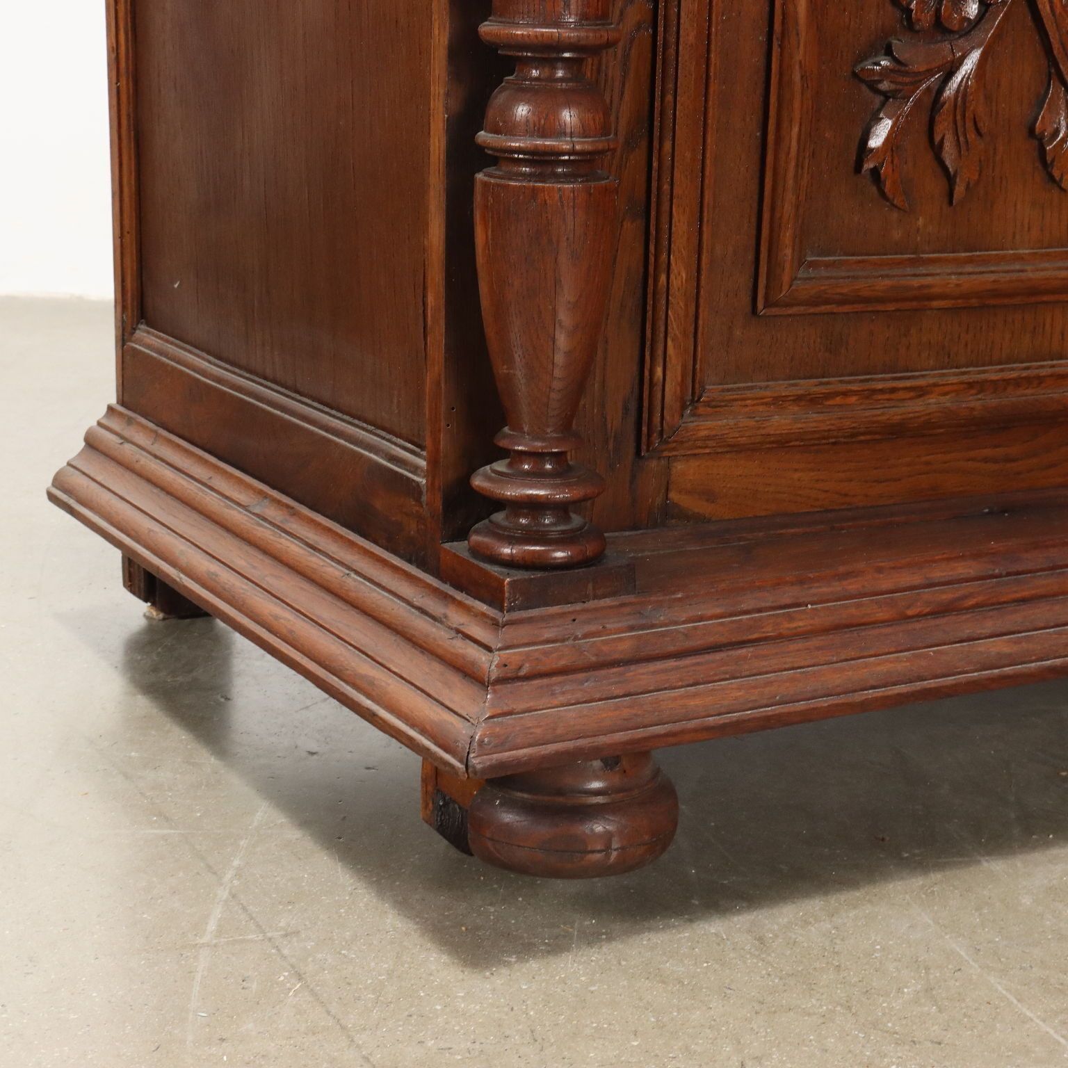 Furniture Antique Cupboard Neo Renaissance Style Oak France XIX Century photo