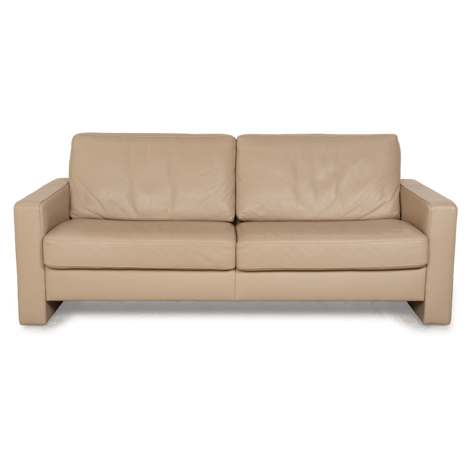 Canapé 3 places Ewald Schillig en cuir beige