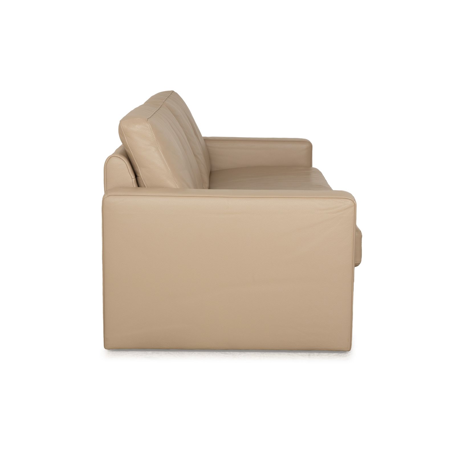 photo furniture Canapé 3 places Ewald Schillig en cuir beige