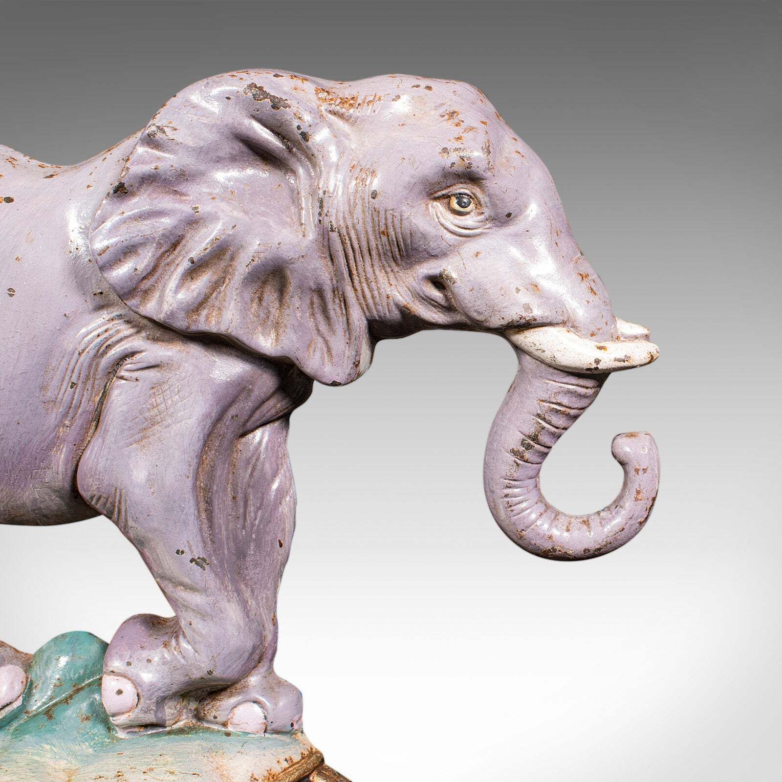 Antique Elephant Doorstop, English, Great Exhibition, Door Keeper, Victorian photo buy