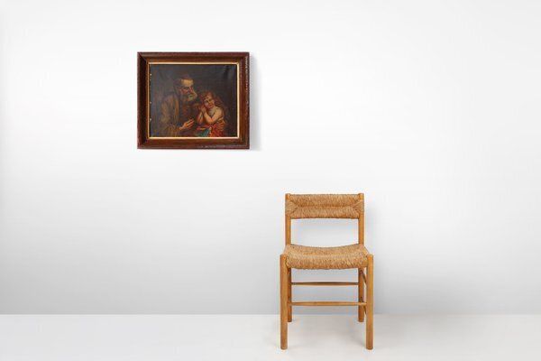 Flemish Artist, Baroque Figures, 1800s, Oil On Canvas, Framed photo furniture