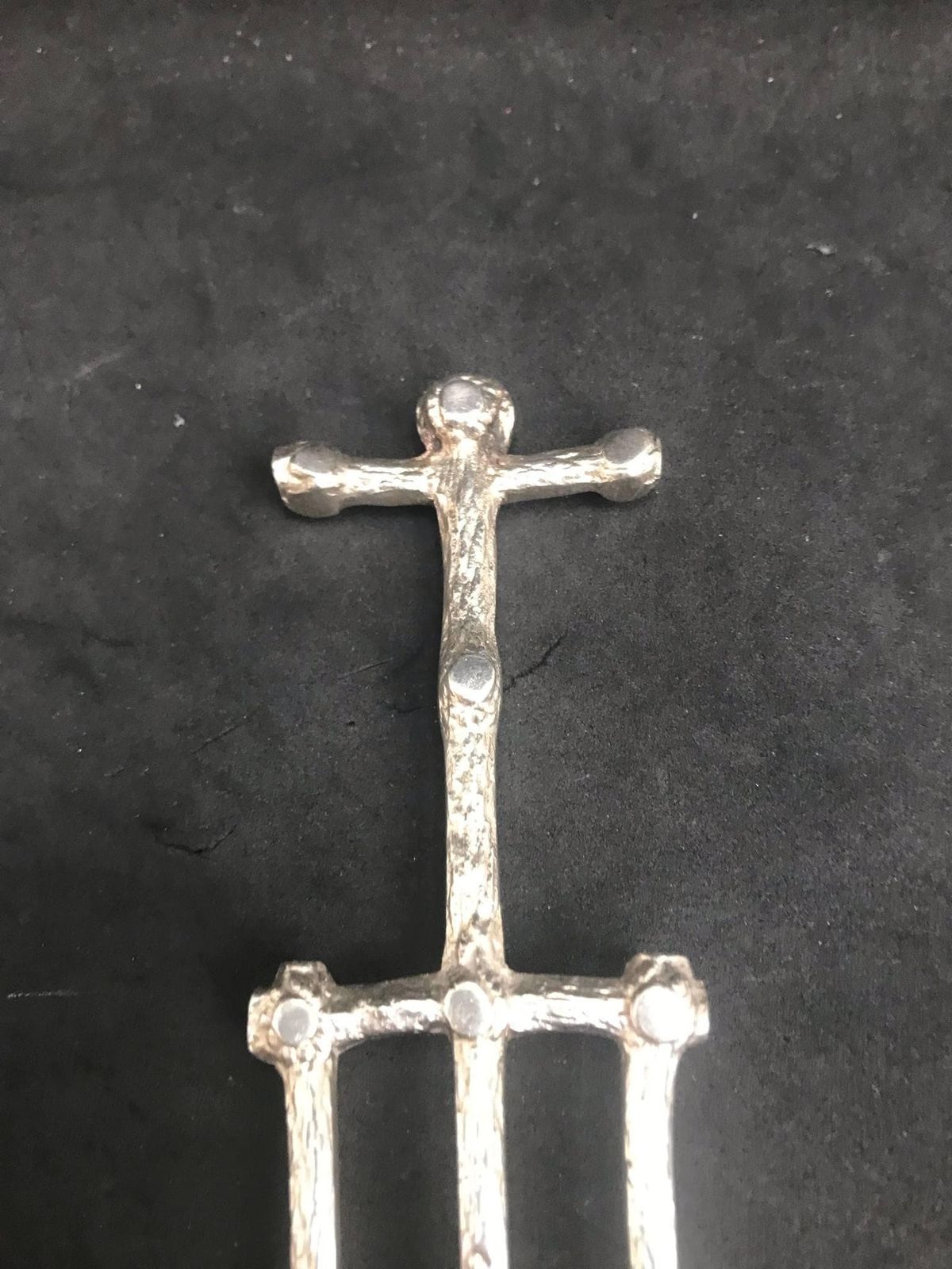 photo for sale Bread Fork Early Victorian Silver Plated Muffin Server Decorative Fork Cold Meat Charcuterie Collection Gift For Hostess Christmas Table