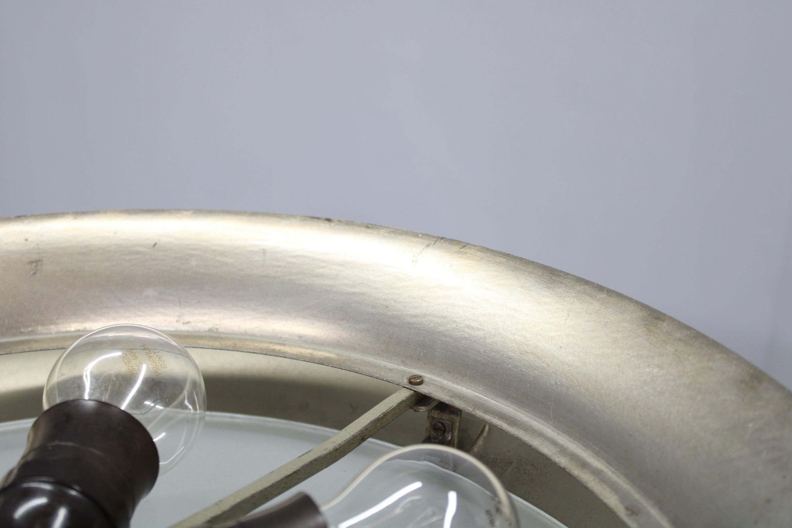 1930s Bauhaus "Ufo" Chandelier In Copper Finish By Josef Hurka, Czechoslovakia photo buy