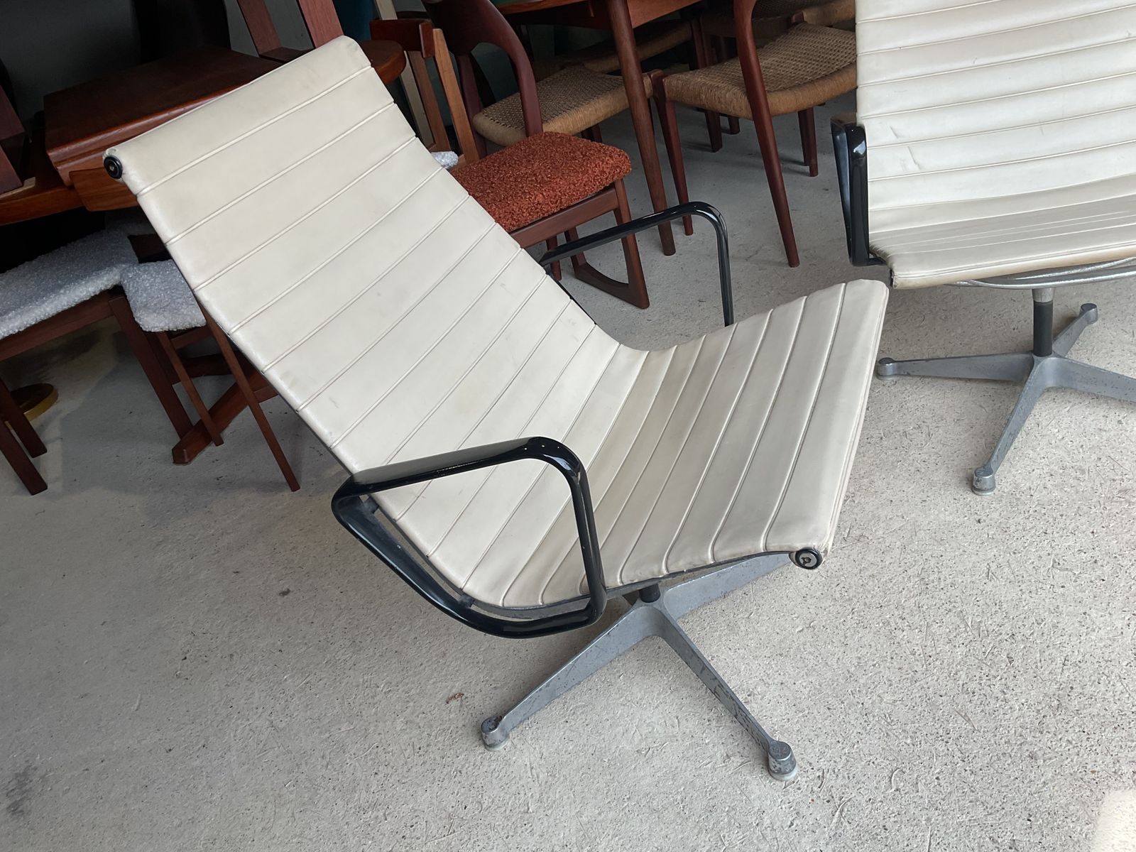 Pair Of Charles & Ray Eames For Herman Miller Co. Group Lounge Chairs, Model 681/82, C. 1959 photo furniture