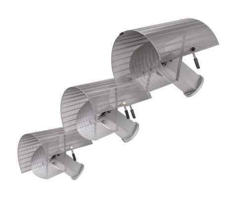 Silver Shogun Wall Lights By Mario Botta For Artemide, 1980s, Set Of 3 photo furniture