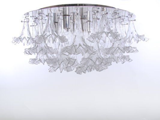 Murano Glass Arethusa Flush Mount Chandelier From Barovier & Toso, 1960s photo 11508.0