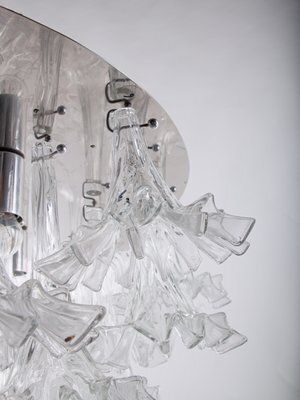 photo for sale Murano Glass Arethusa Flush Mount Chandelier From Barovier & Toso, 1960s