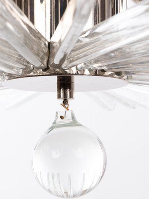 Chandelier Crystal & Nickel By Cari Zalloni For Bakalowits, 1960 photo vintage