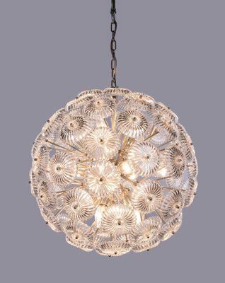 Germany Crystal Snowball Sputnik Chandelier From Palwa, 1960s photo 6388.0