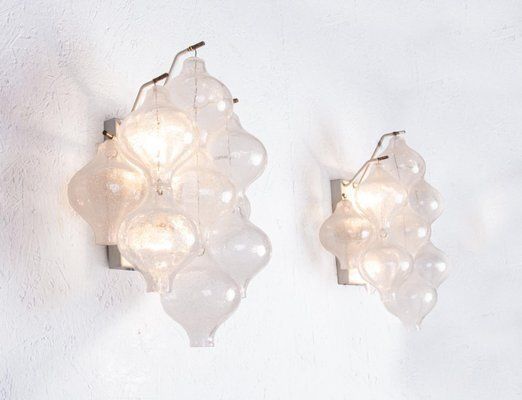 Tulipan Murano Glass Wall Lights By J. T. Kalmar For Kalmar, 1960s, Set Of 2 photo Lighting