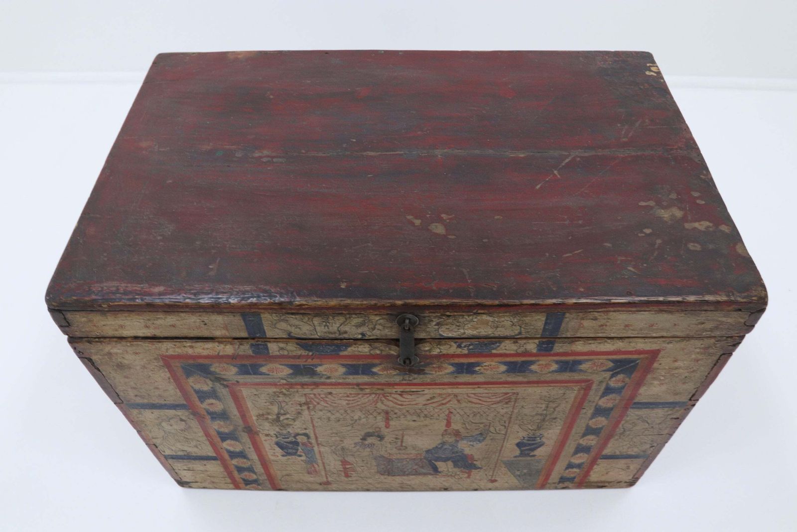 Mid 19th Century Shanxi Region Opera Chest photo Furniture