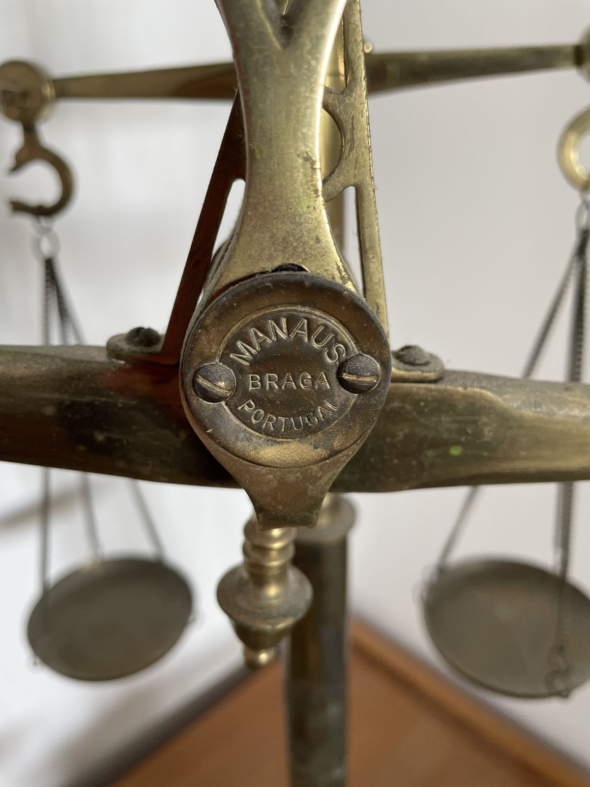 Portuguese Brass Weighing Scales With Decorative Features photo 100.0