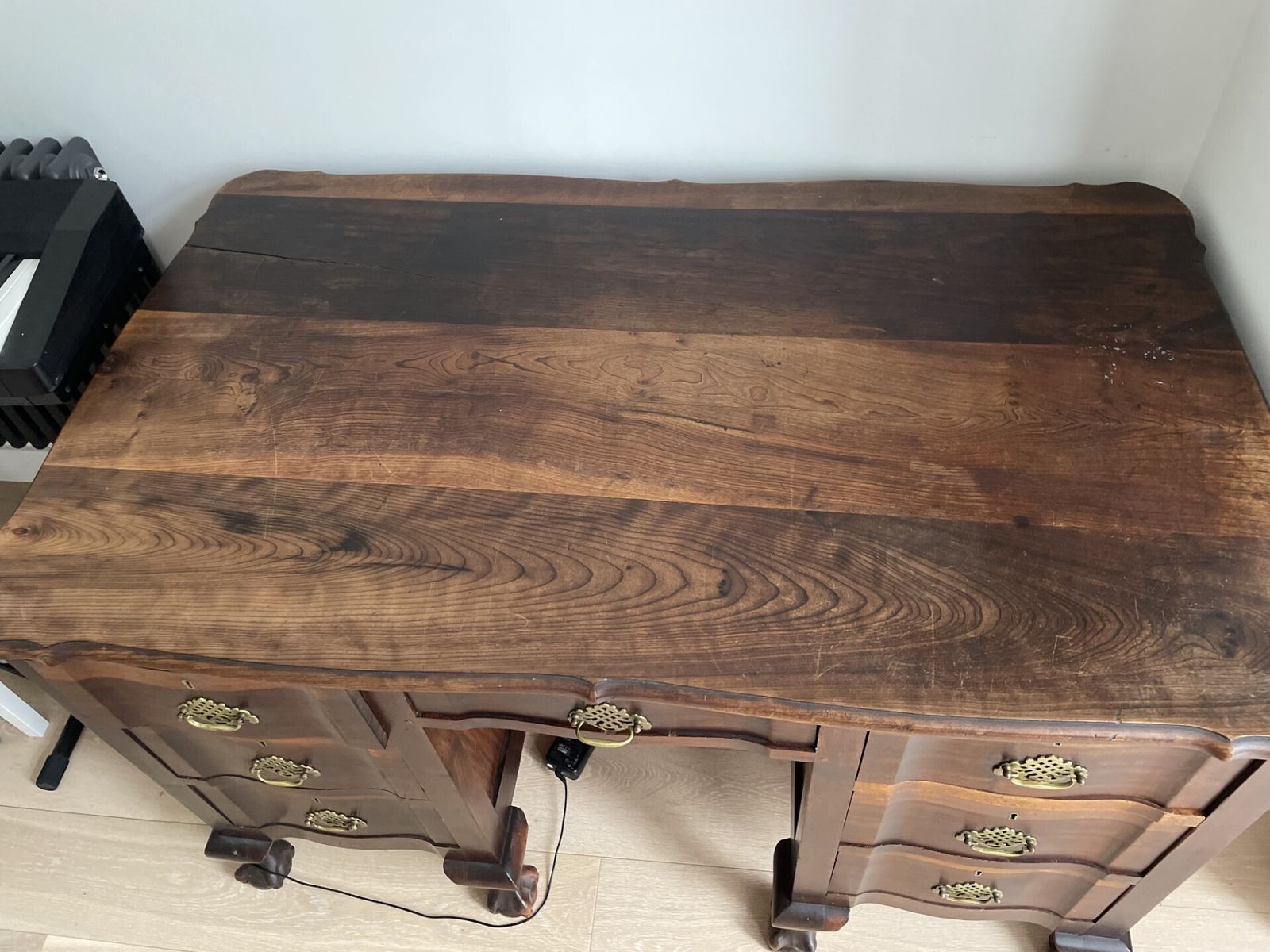 Old Fashioned South African Hardwood Desk photo for sale