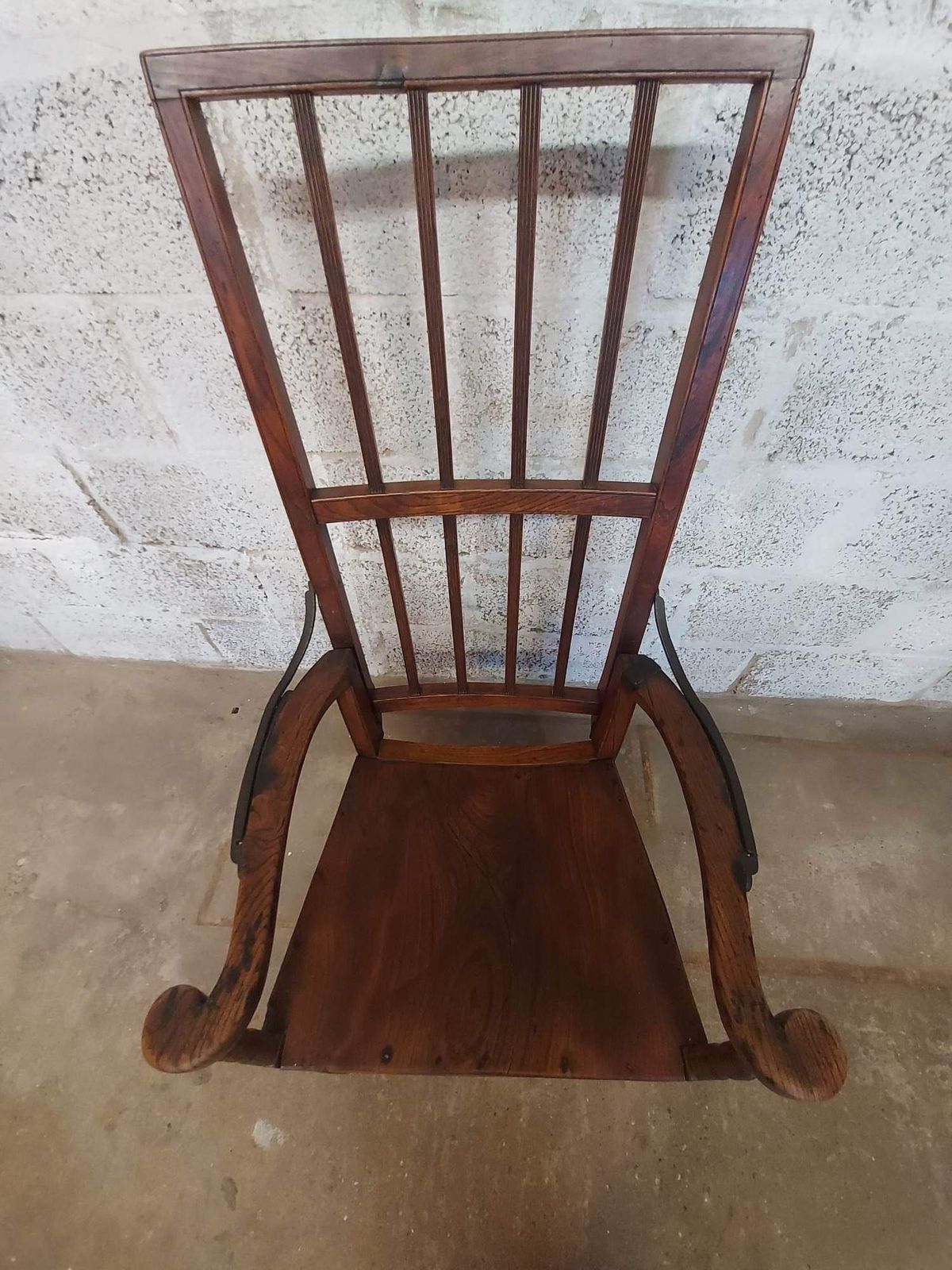 18th Century Antique Elm Recliner Armchair East Anglian Recliner. photo buy