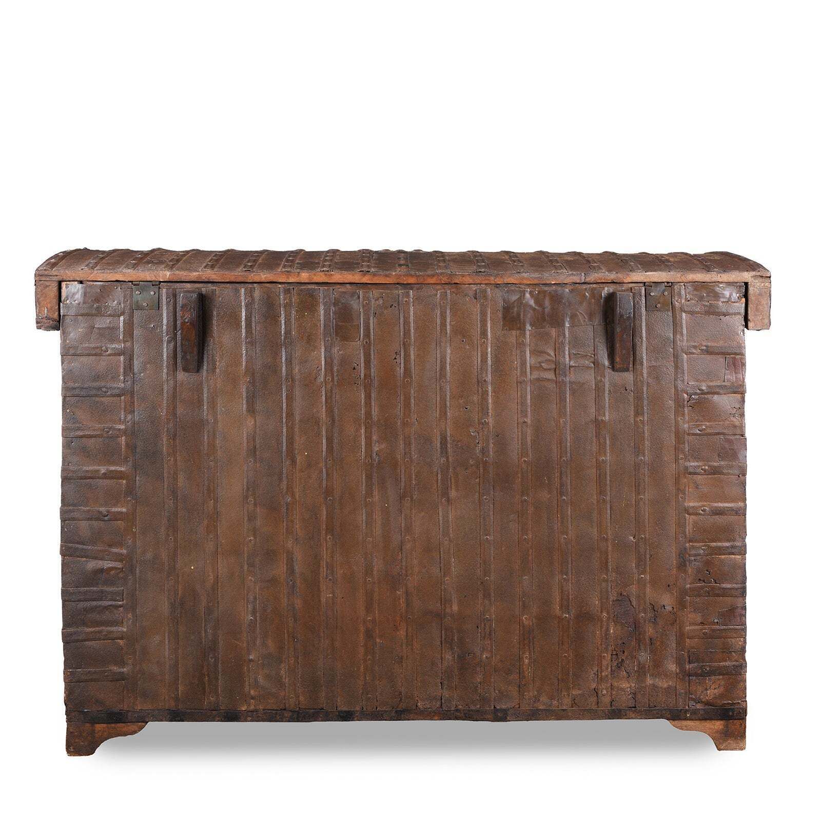 photo vinterior Brass Bound Rosewood Pithara Console Chest, Gujarat   19th Century