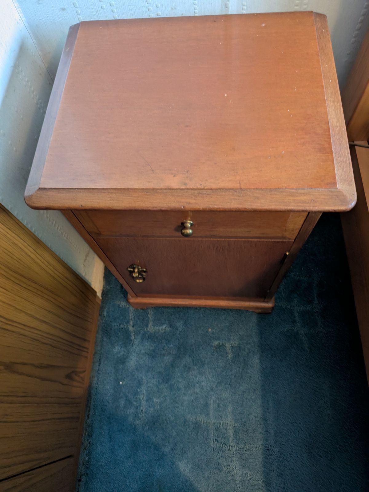 Stag, Beautiful Example Of Mid Century Quality. Bedside Cabinet photo furniture
