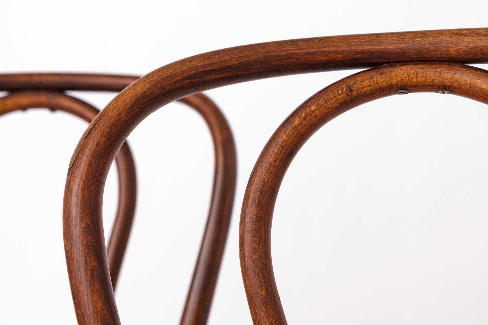 Set Van 2 Vintage Bentwood Stoelen – Jaren 1950–1960, Beukenhout, Nieuw Weens Vlechtwerk, Mid Century Eetkamerstoelen photo Meubels