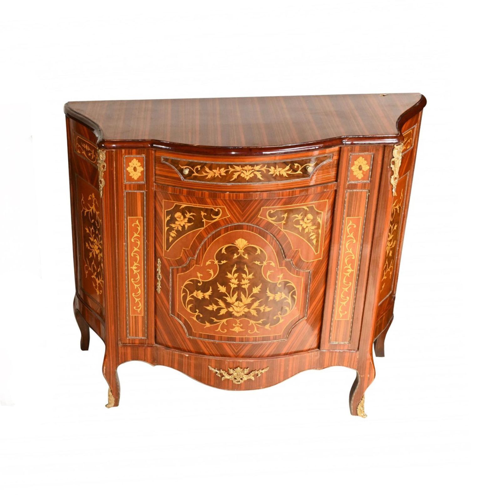 French Empire Cabinet Chest Marquetry Inlay photo furniture