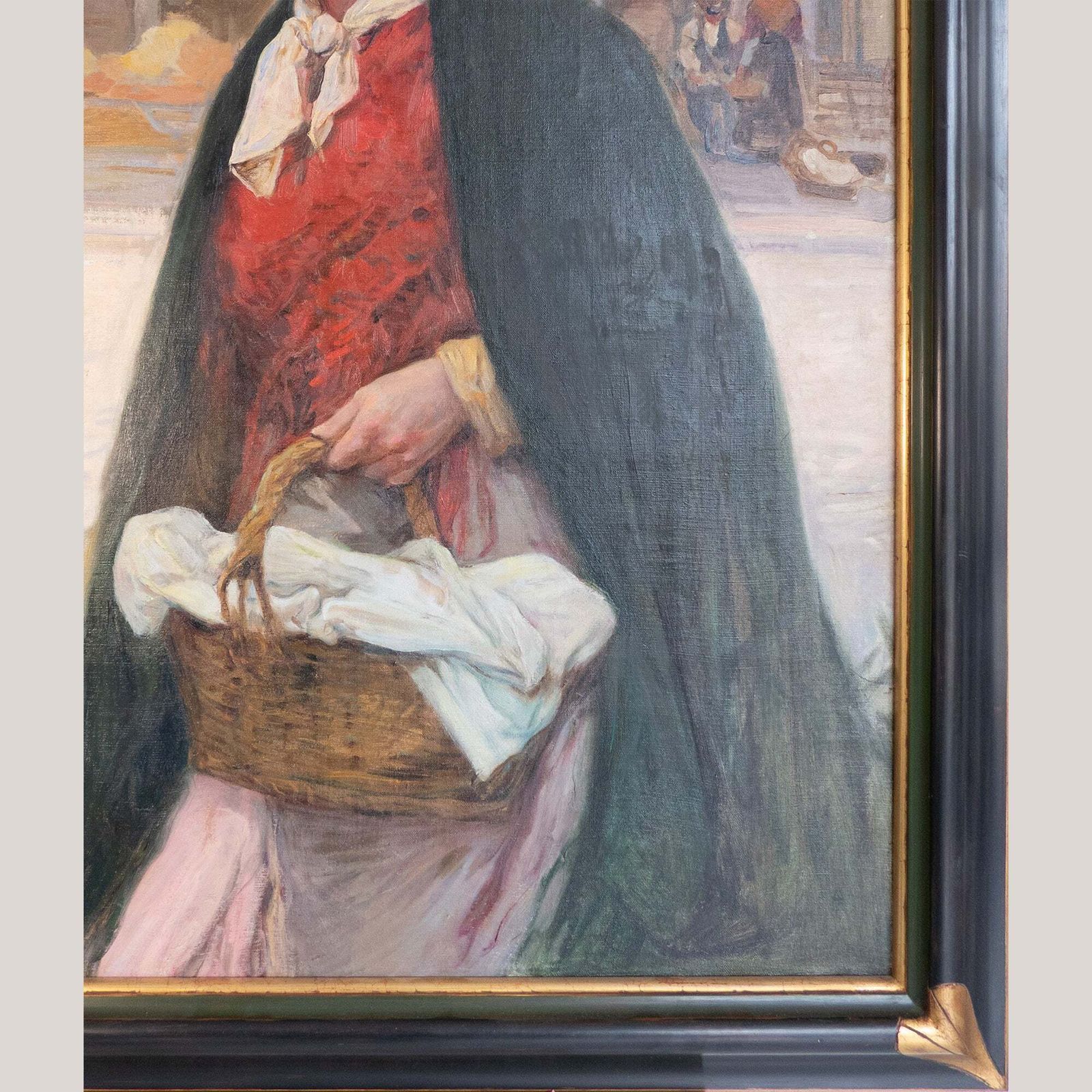 De Bloemenverkoopster – Olieverfschilderij, 19e Eeuw   Ricardo Brugada Y Panizo (1867–1919) photo 6710.0