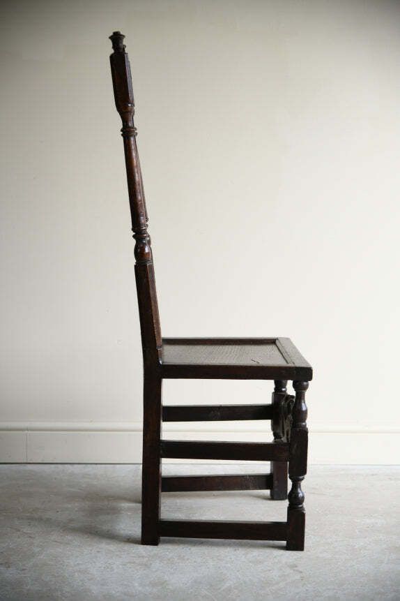 Antique English Oak Chair, 18th Century And Earlier photo for sale