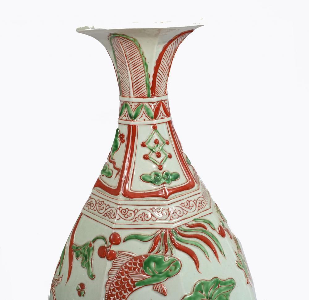 Single Chinese Qing Vase Ceramic Fish Bowl photo buy