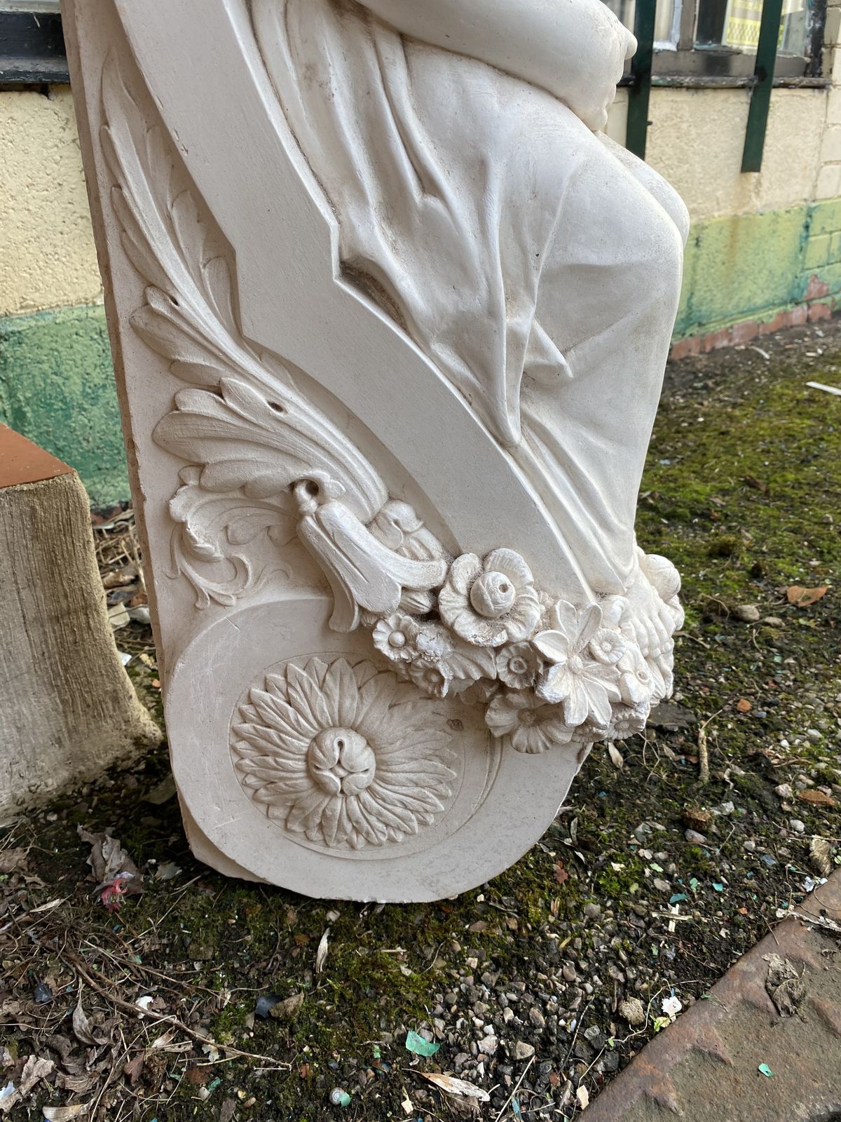 Plaster Fireplace Corbel, 1900s photo vintage