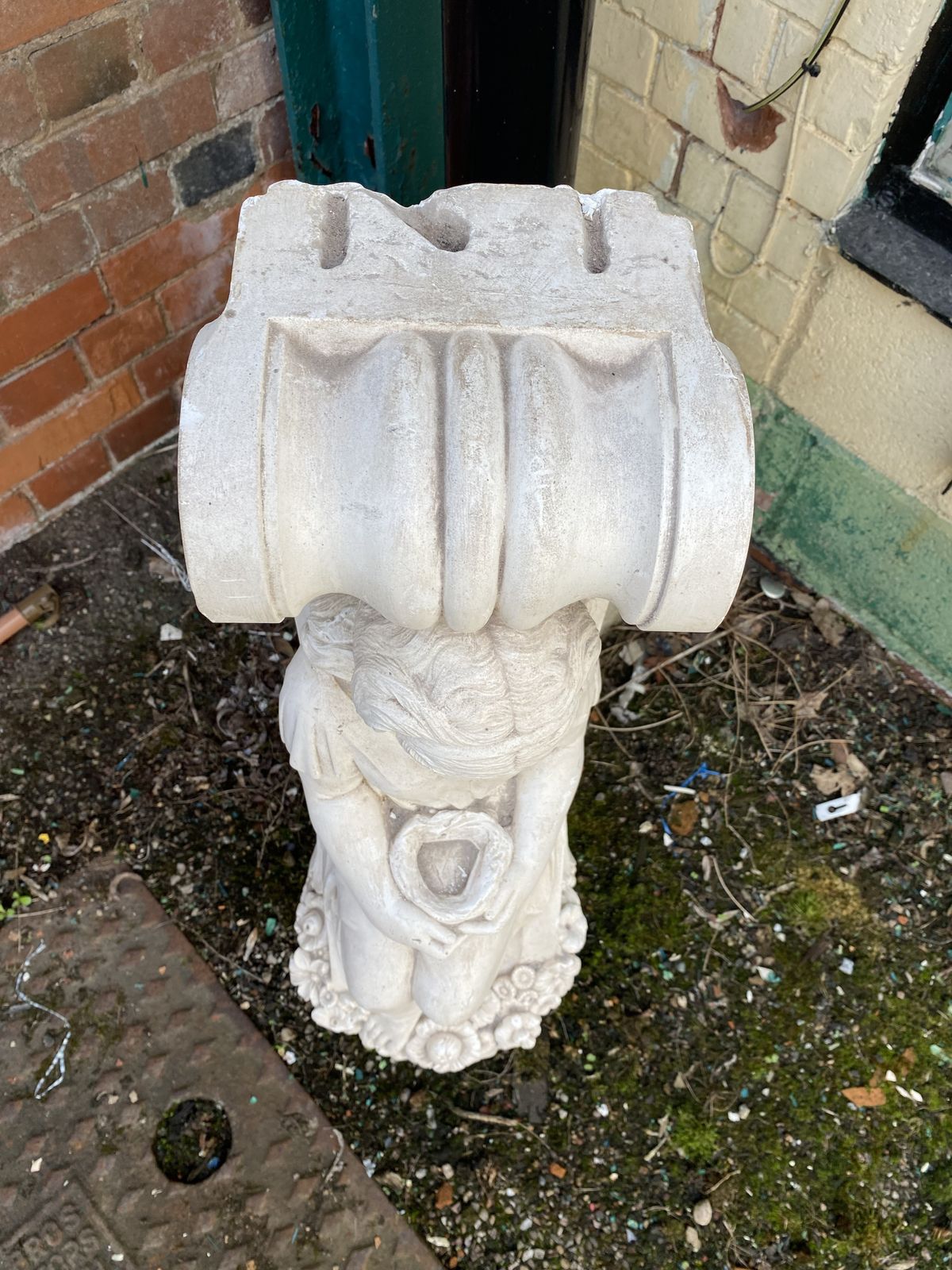 225.0 Plaster Fireplace Corbel, 1900s photo