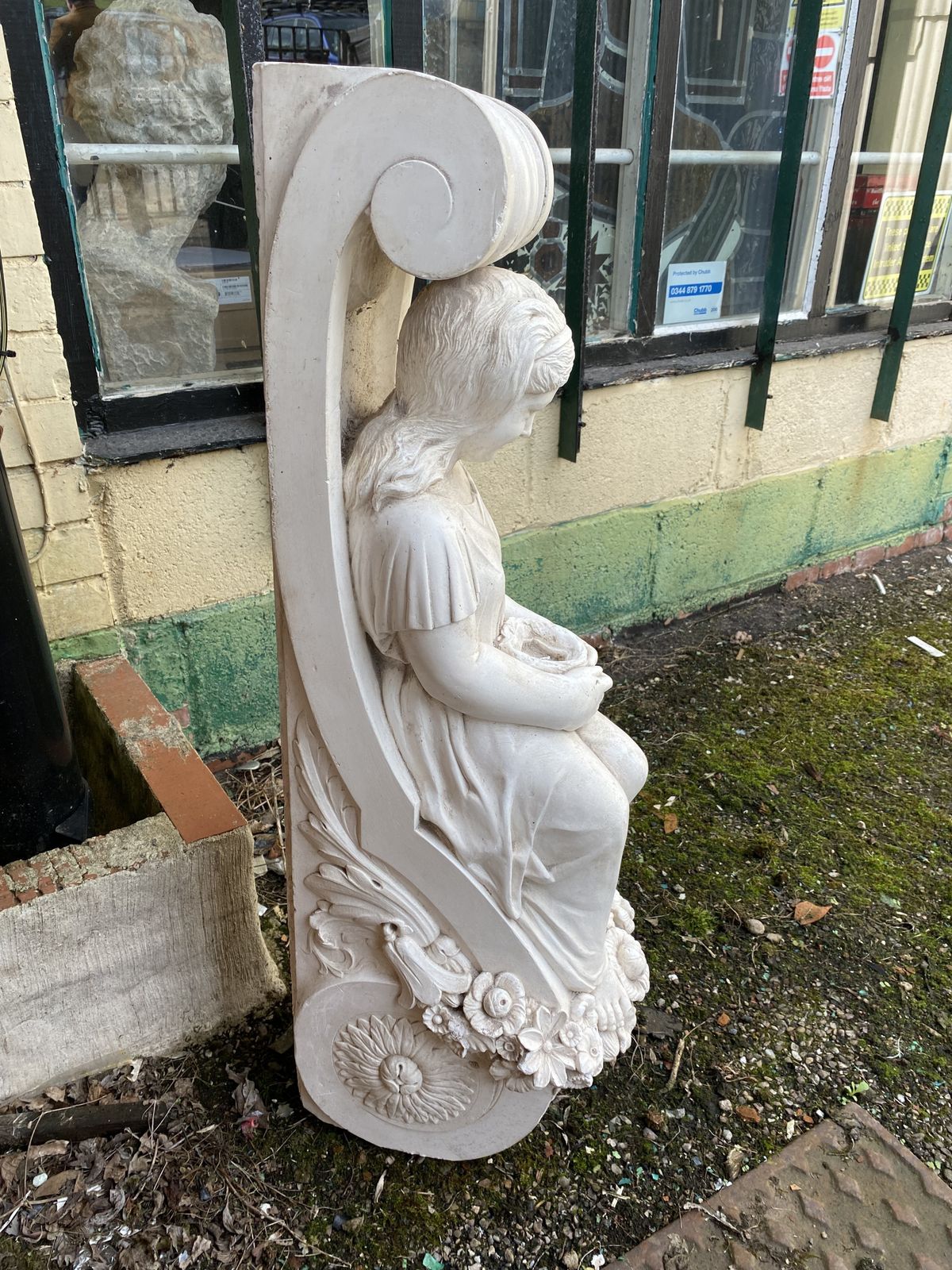 photo buy Plaster Fireplace Corbel, 1900s