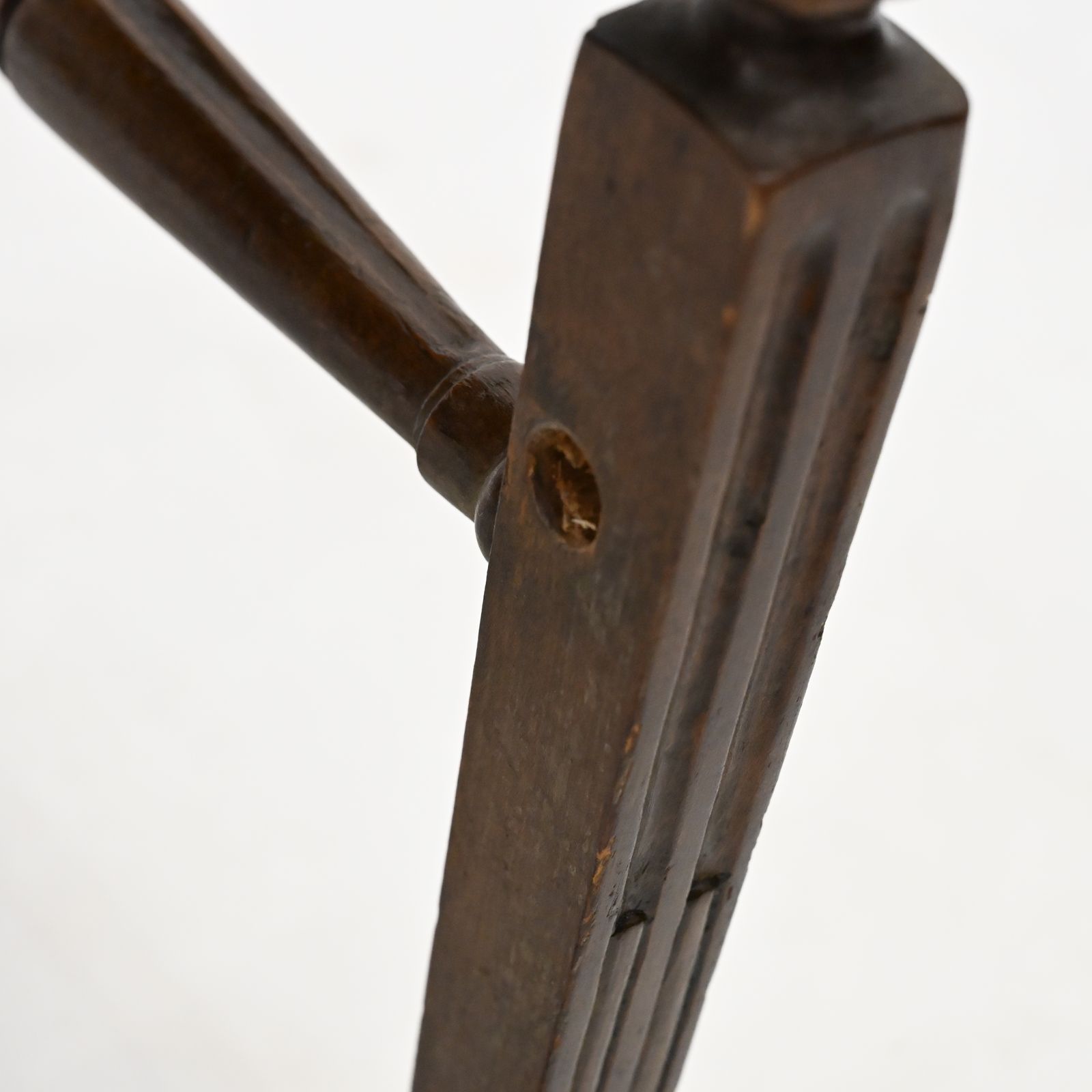 photo vinterior Set Of 7 Georgian Dining Chairs With Rush Seats Back Carvings Free Uk Delivery