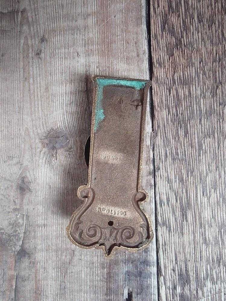 photo for sale Small Rye Quarterboy Brass Door Knocker, Collectible Brass Door Knocker