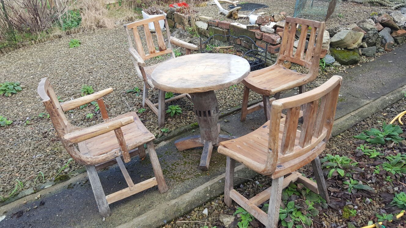 Fabulous Unique Table And Chairs photo vintage