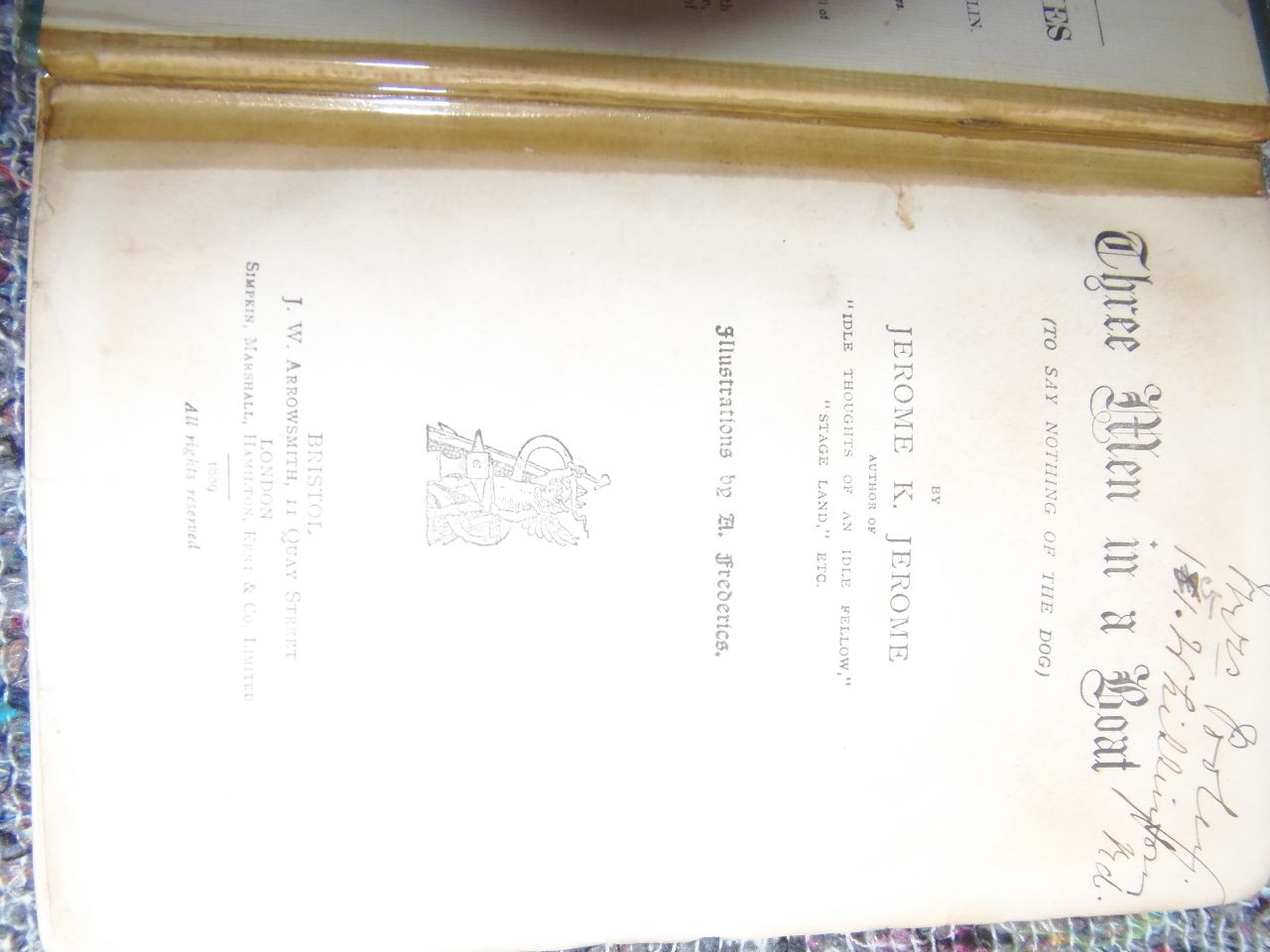 Three Men In A Boat Book By Jerome K Jerome photo vinterior