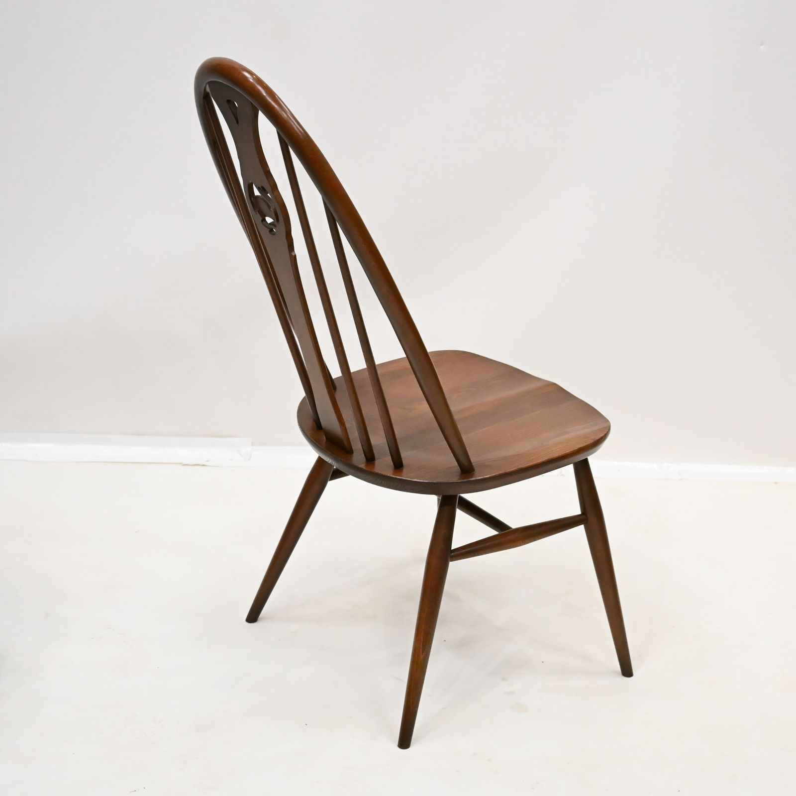 4 Ercol Windsor Swan Bow Back Dining Chairs Golden Dawn #876 Free Uk Delivery photo vintage