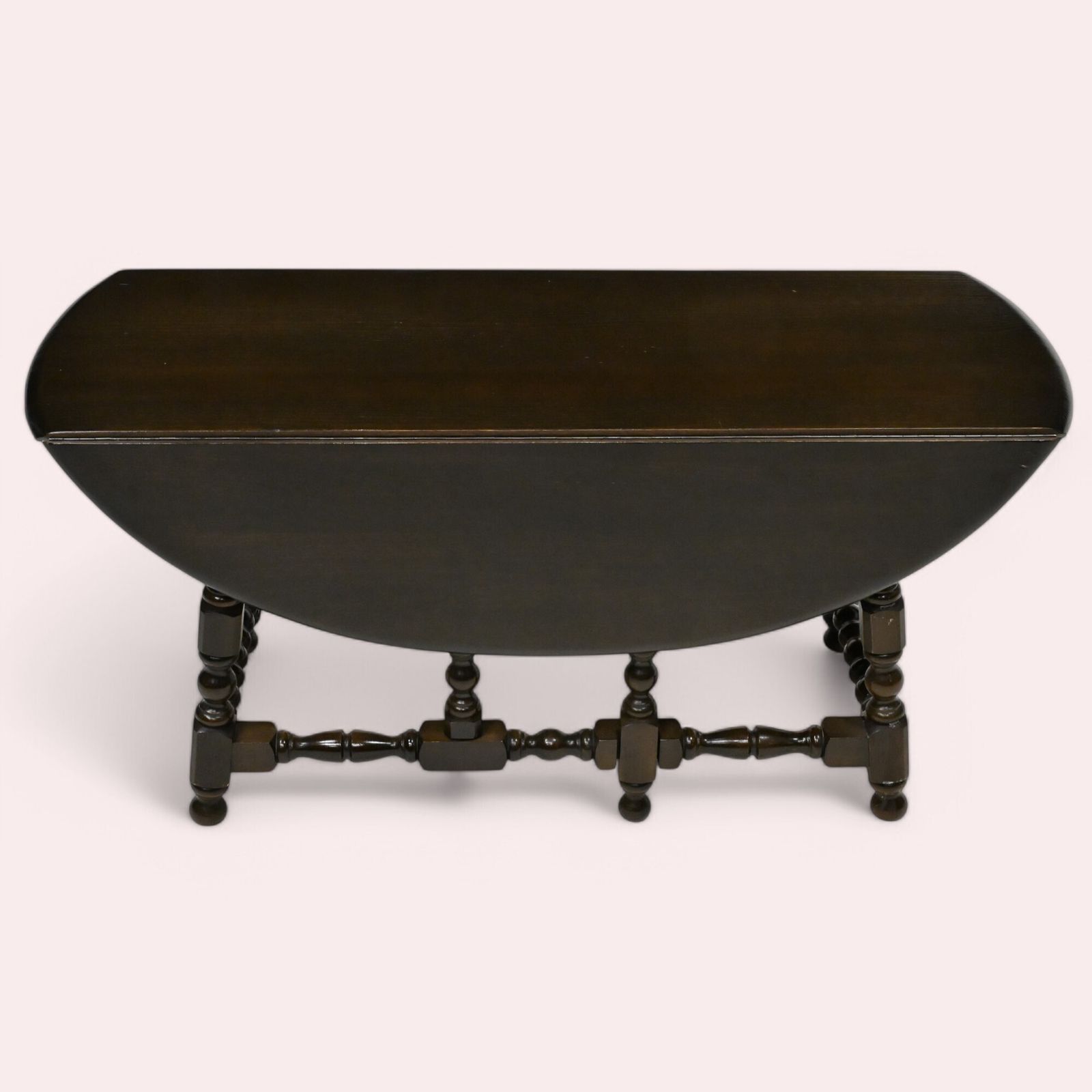 Ercol Oval Coffee Table Gate Leg Dark Finish Free Nationwide Delivery photo buy
