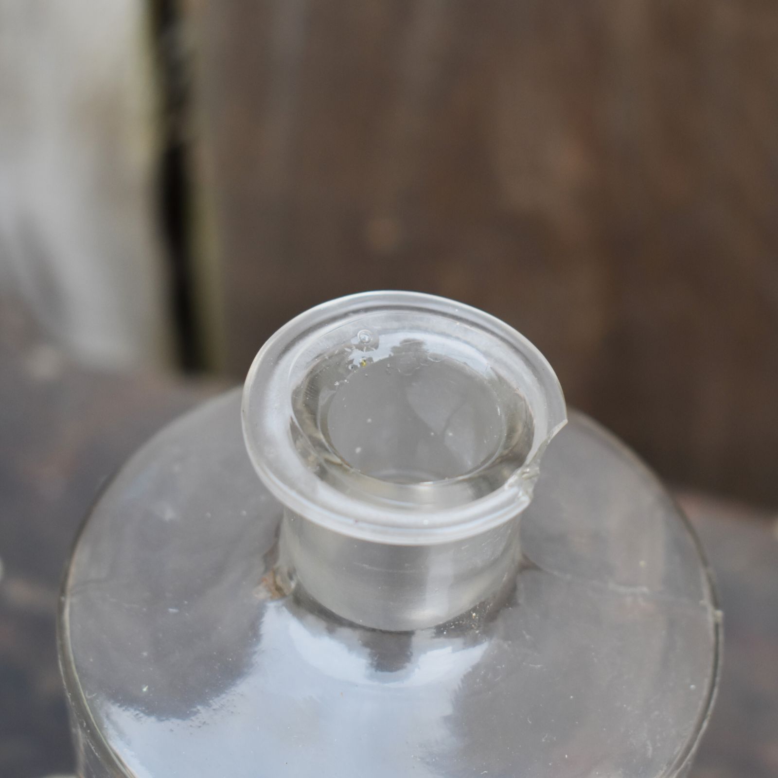 Antique Victorian Eau De Cologne Chemist Apothecary York Glass Company Bottle photo vintage