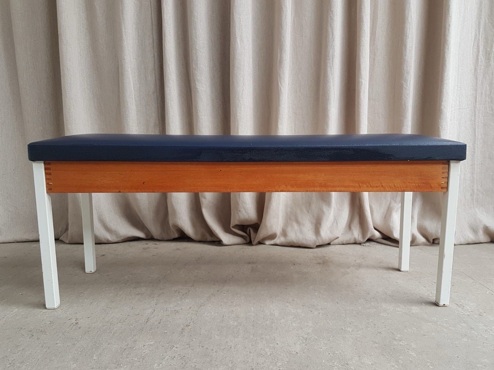 Vtg Mid Century Post Modern Modernist Hallway Dining Bench Seat Chair Retro R826 photo 304.75