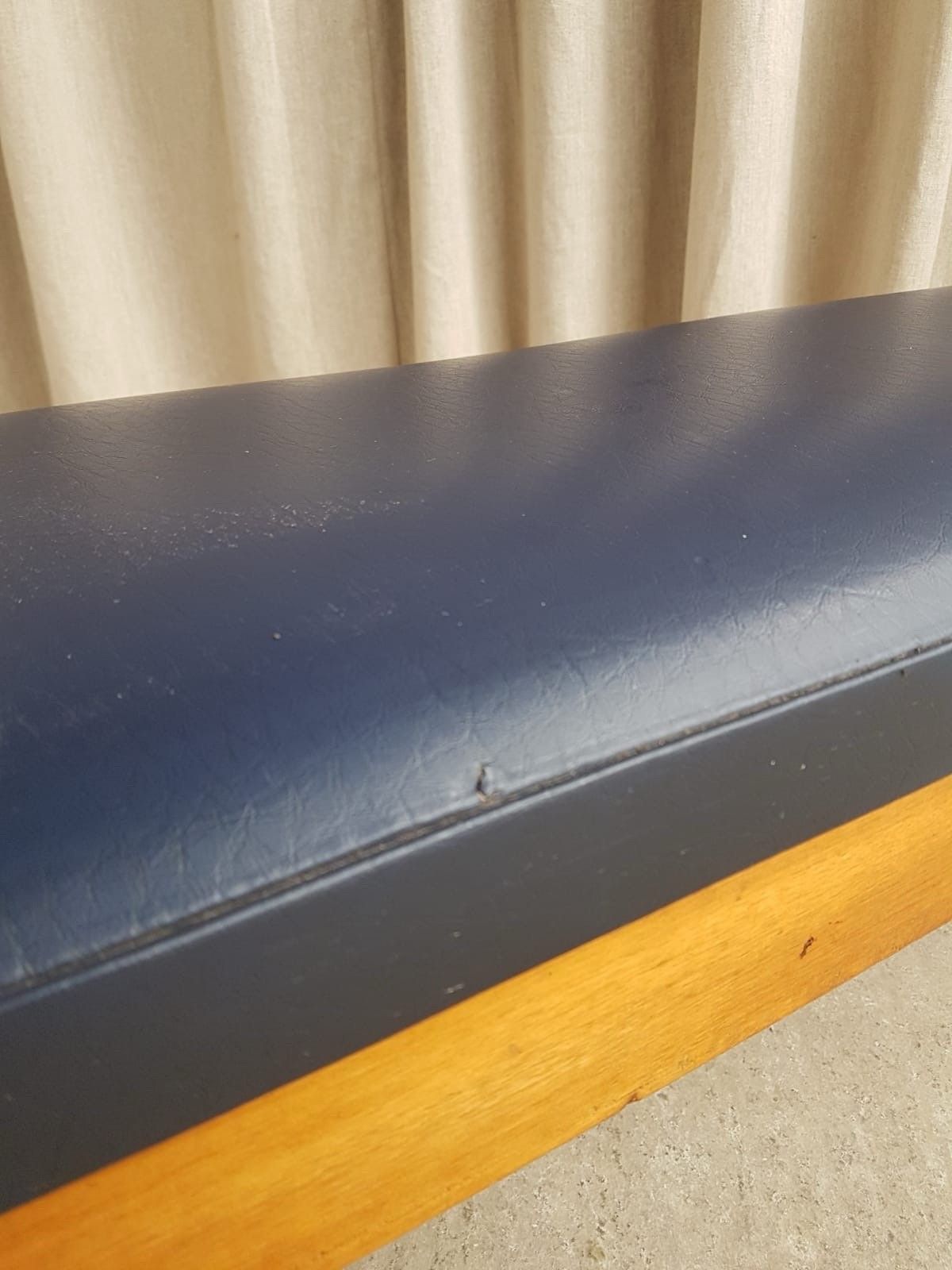 Vtg Mid Century Post Modern Modernist Hallway Dining Bench Seat Chair Retro R826 photo vintage