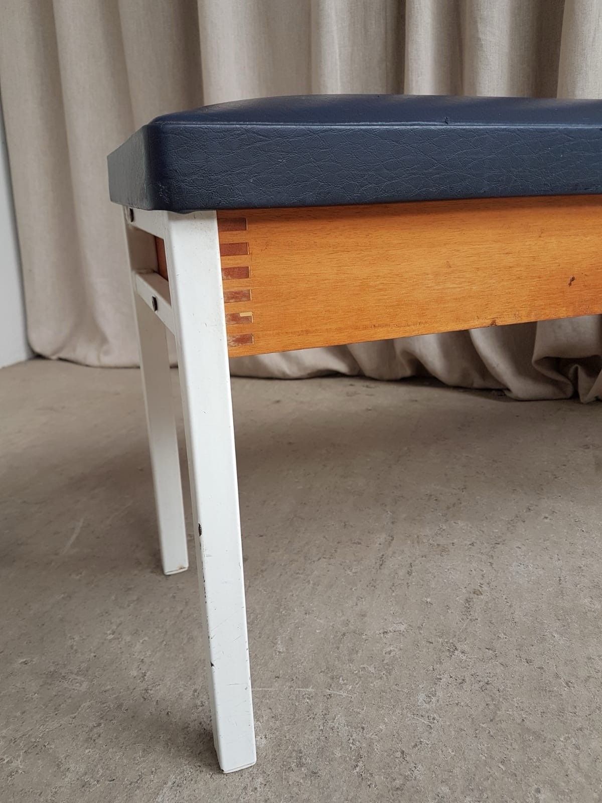 photo for sale Vtg Mid Century Post Modern Modernist Hallway Dining Bench Seat Chair Retro R826