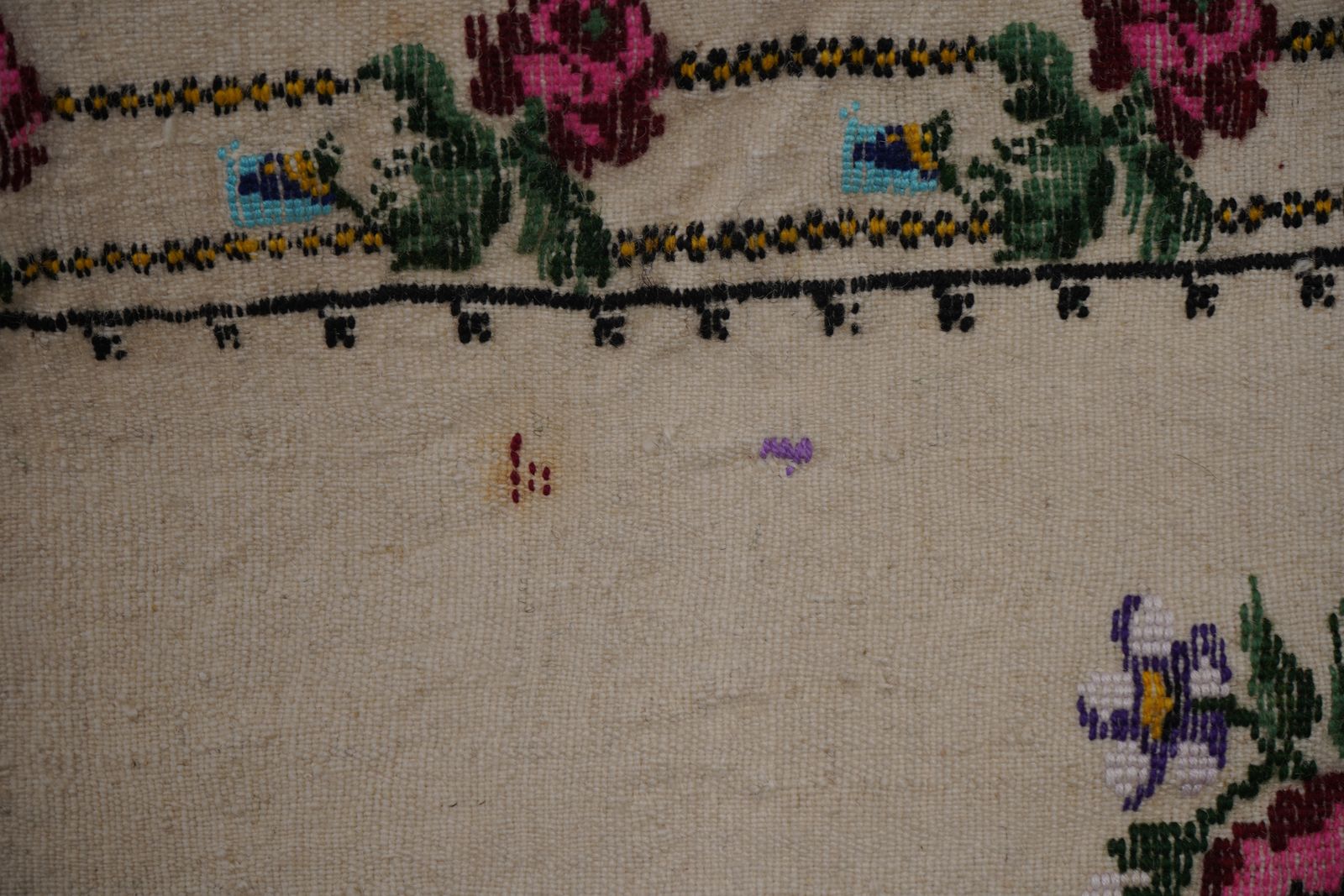 Turkish Aubusson Floral Turkish Kilim Rug 3'1'' X 4'4'' photo vinterior