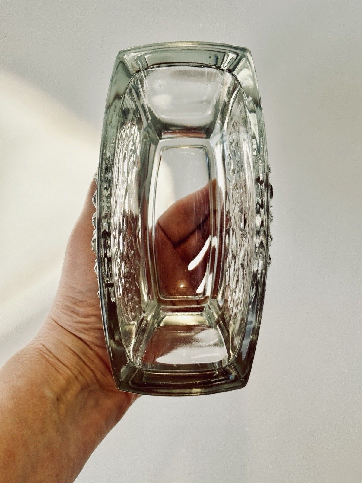 Rudolf Jurnikl For Rudolfova Glassworks "Hobnail" Modernist Vase 1960’s photo buy
