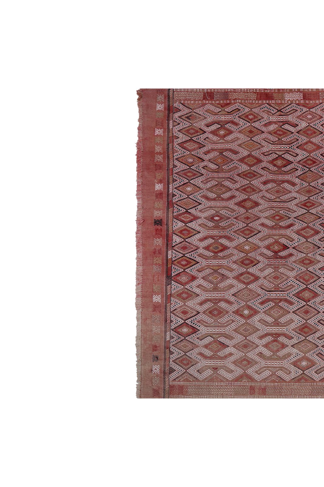 photo for sale Jajim Kilim Rug – Handwoven Mid 20th Century Beauty 5'2'' X 7'7''