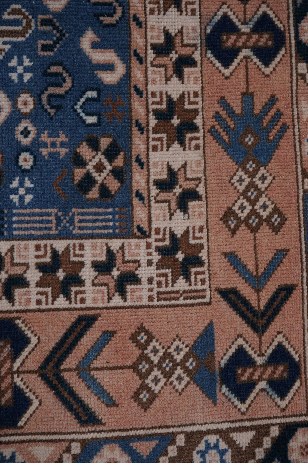 1960s Handknotted Turkish Oushak Rug 4'7'' X 8'1'' photo for sale