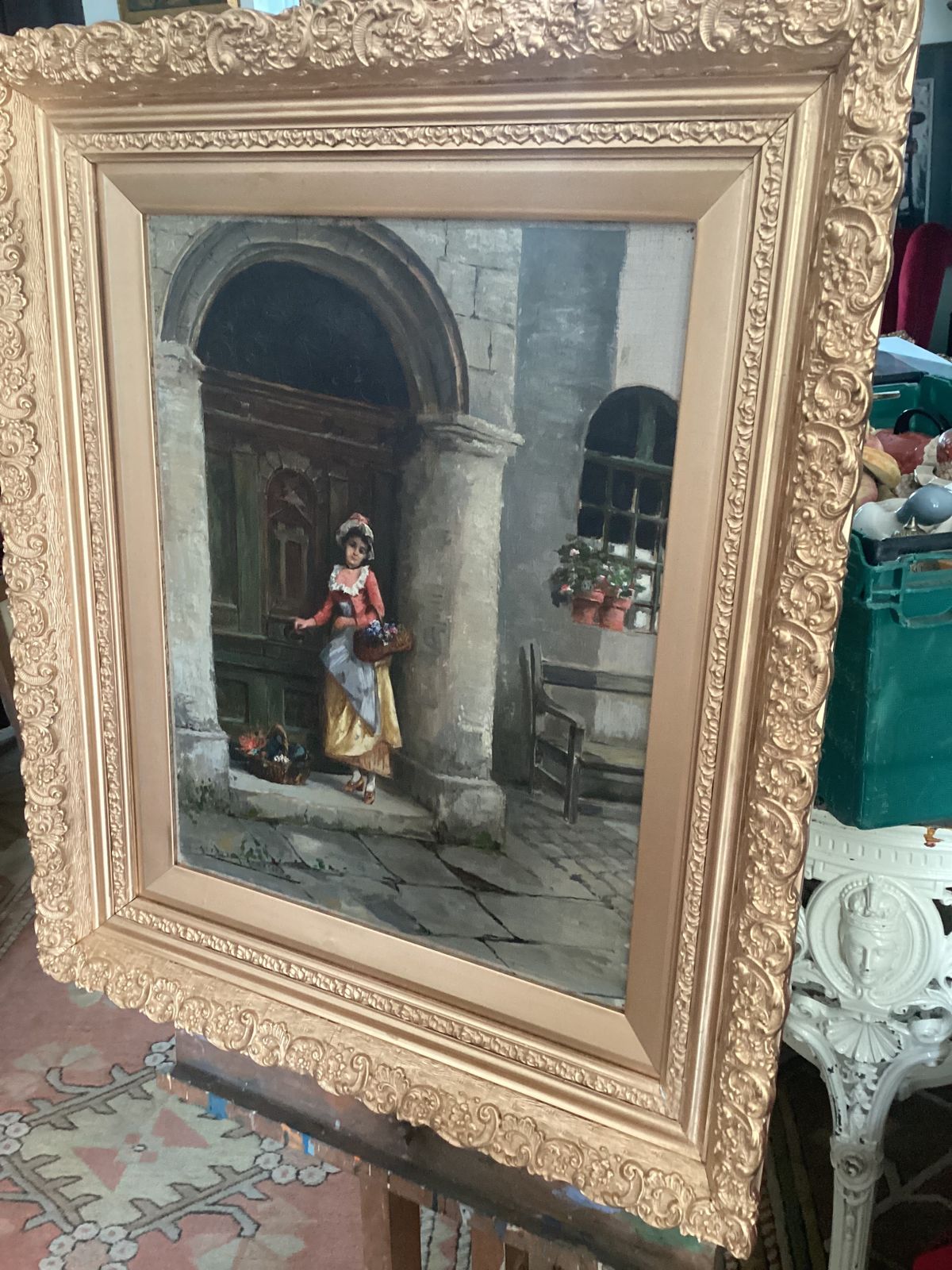 Oil Painting By Alfred Richard Kemplen Active 1897 1907 photo Art