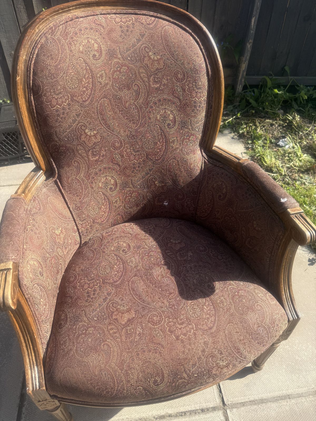 Vintage Spoon Back Chair With Mahogany Wood photo furniture