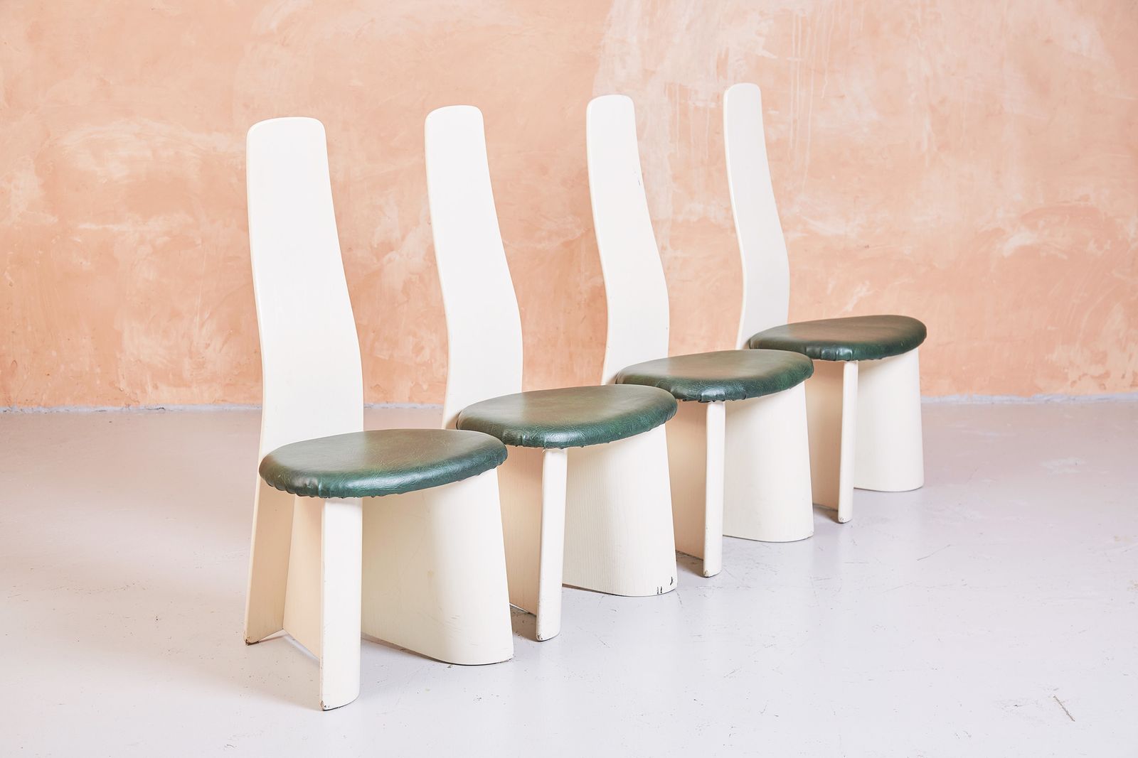 G Plan "New Seasons" Dining Chairs In White Ash   Postmodern And Rare photo buy