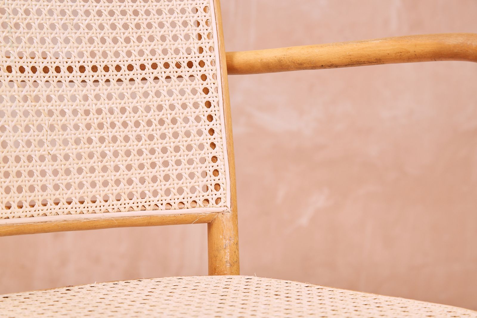 photo vintage Set Of Six Prague Chairs By Josef Hoffmann And Josef Frank, Bentwood And Cane, 1930s